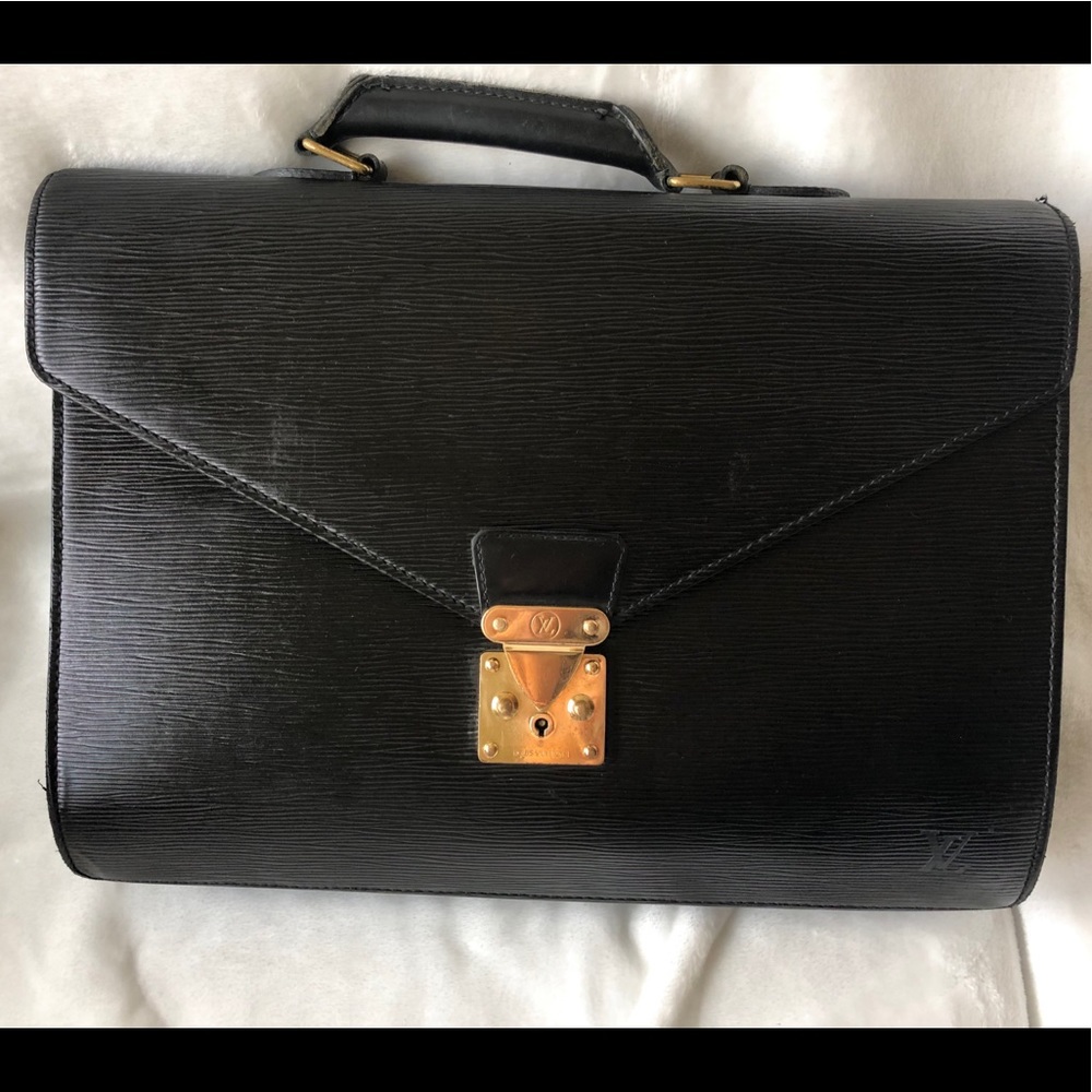 Louis Vuitton Serviette Ambassadeur Briefcase Epi